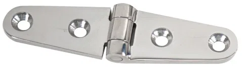 S-3428C – WHITECAP IND Boat Door Hinge, Strap Hinge 4 Inch Length x 1-1/8 Inch Width Silver Stainless Steel Single